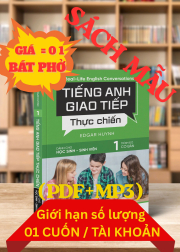 TIẾNG ANH GIAO TIẾP THỰC CHIẾN- HỌC SINH SINH VIÊN- CƠ BẢN