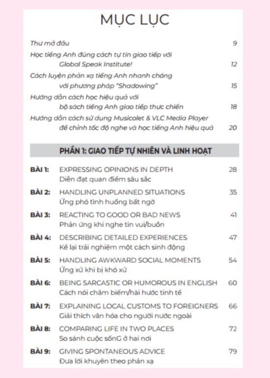 TIẾNG ANH GIAO TIẾP THỰC CHIẾN - ĐỜI SỐNG HÀNG NGÀY - NÂNG CAO