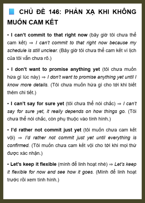 BỘ TỪ VỰNG VÀ CÂU VÍ DỤ DÀNH CHO NGƯỜI CHƯA TỪNG HỌC GIAO TIẾP ĐÚNG CÁCH (SÁCH PDF)