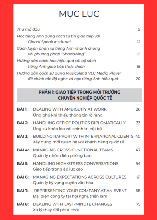 TIẾNG ANH GIAO TIẾP THỰC CHIẾN CHO NGƯỜI ĐI LÀM – NÂNG CAO