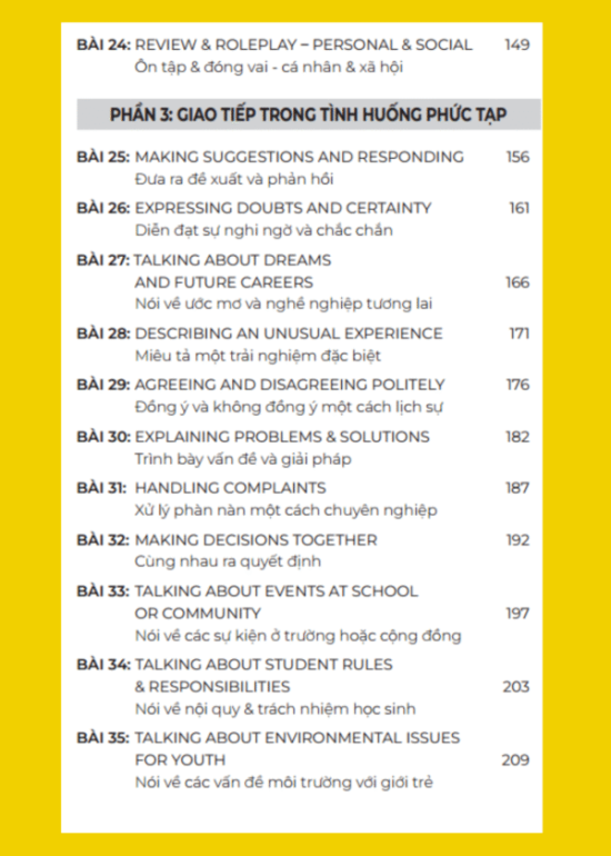 TIẾNG ANH GIAO TIẾP THỰC CHIẾN - HỌC SINH SINH VIÊN - TRUNG CẤP