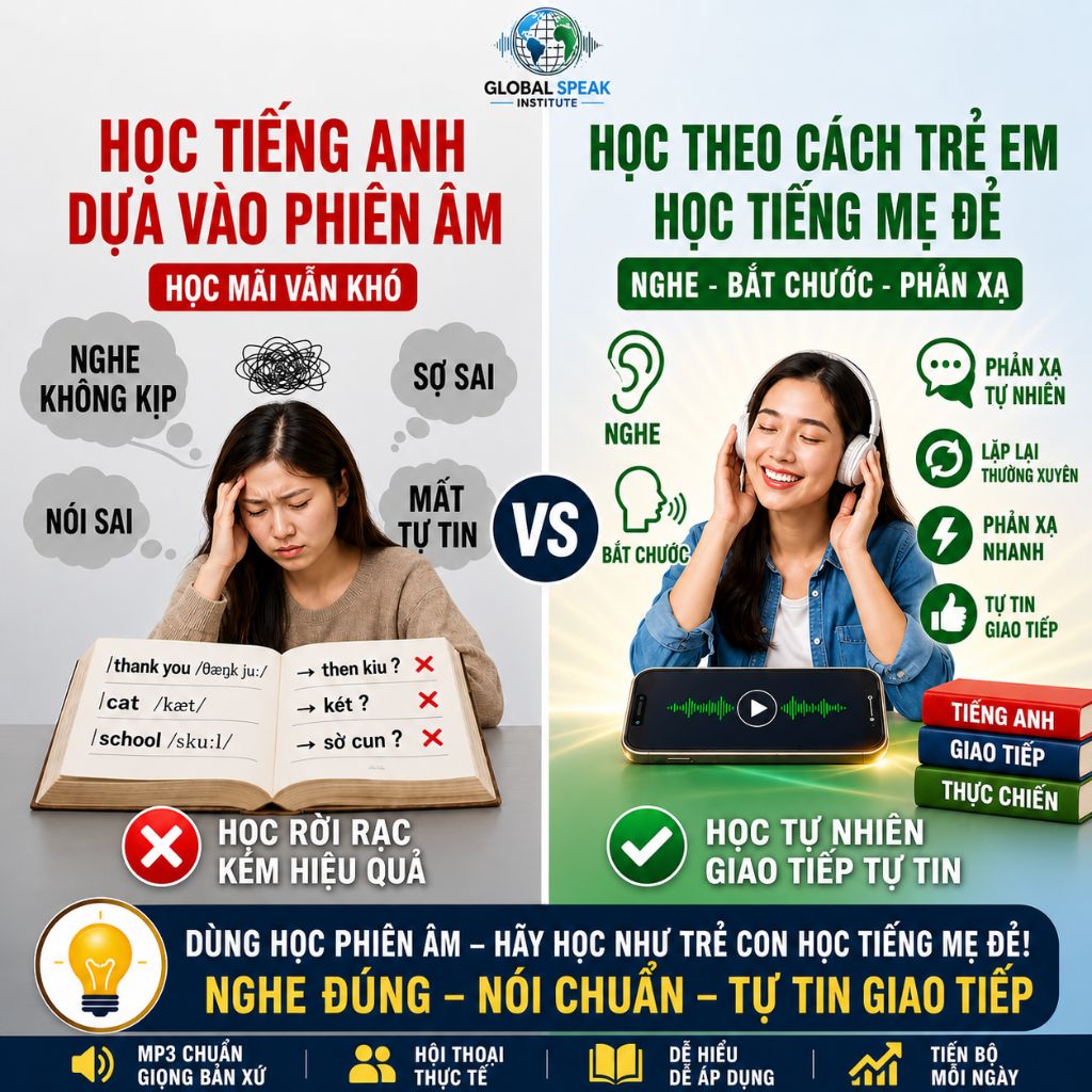 Chúng ta có nên tiếp tục học tiếng anh giao tiếp dựa vào phiên âm không?