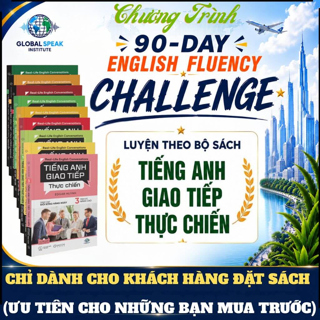 Chương trình " 90-day english fluency challenge" - dành tri ân khách hàng