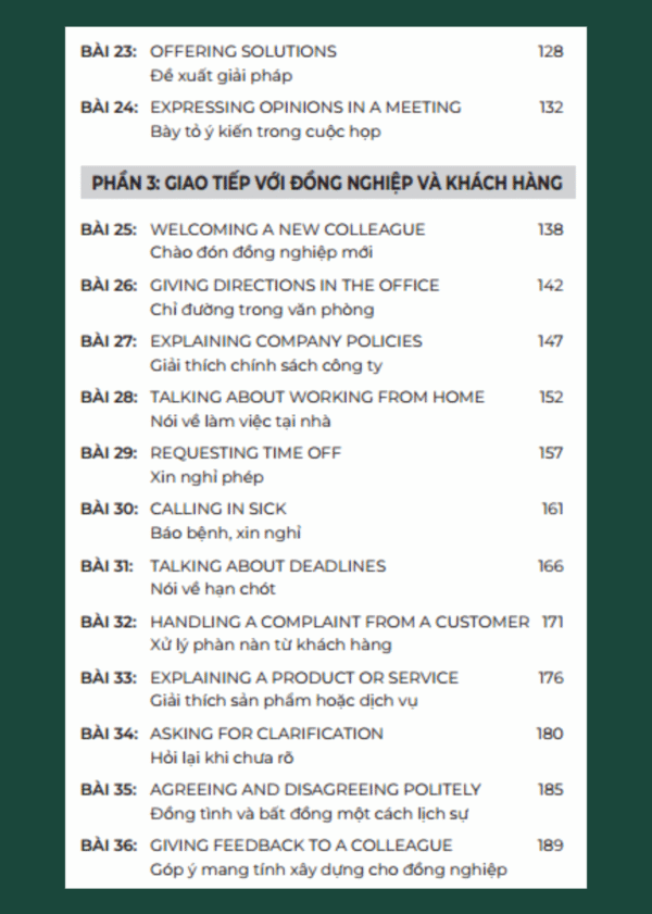 TIẾNG ANH GT THỰC CHIẾN CHO NGƯỜI ĐI LÀM - CƠ BẢN - Ảnh 5