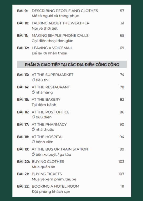 TIẾNG ANH GT THỰC CHIẾN - ĐỜI SỐNG HÀNG NGÀY - CƠ BẢN - Ảnh 4